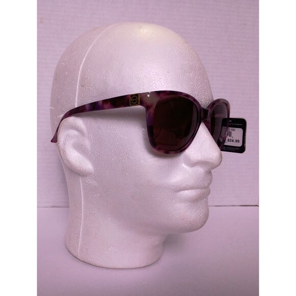 Foster Grant LP 1806 Purple Tortoise Square Frame Sunglasses - Picture 15 of 15